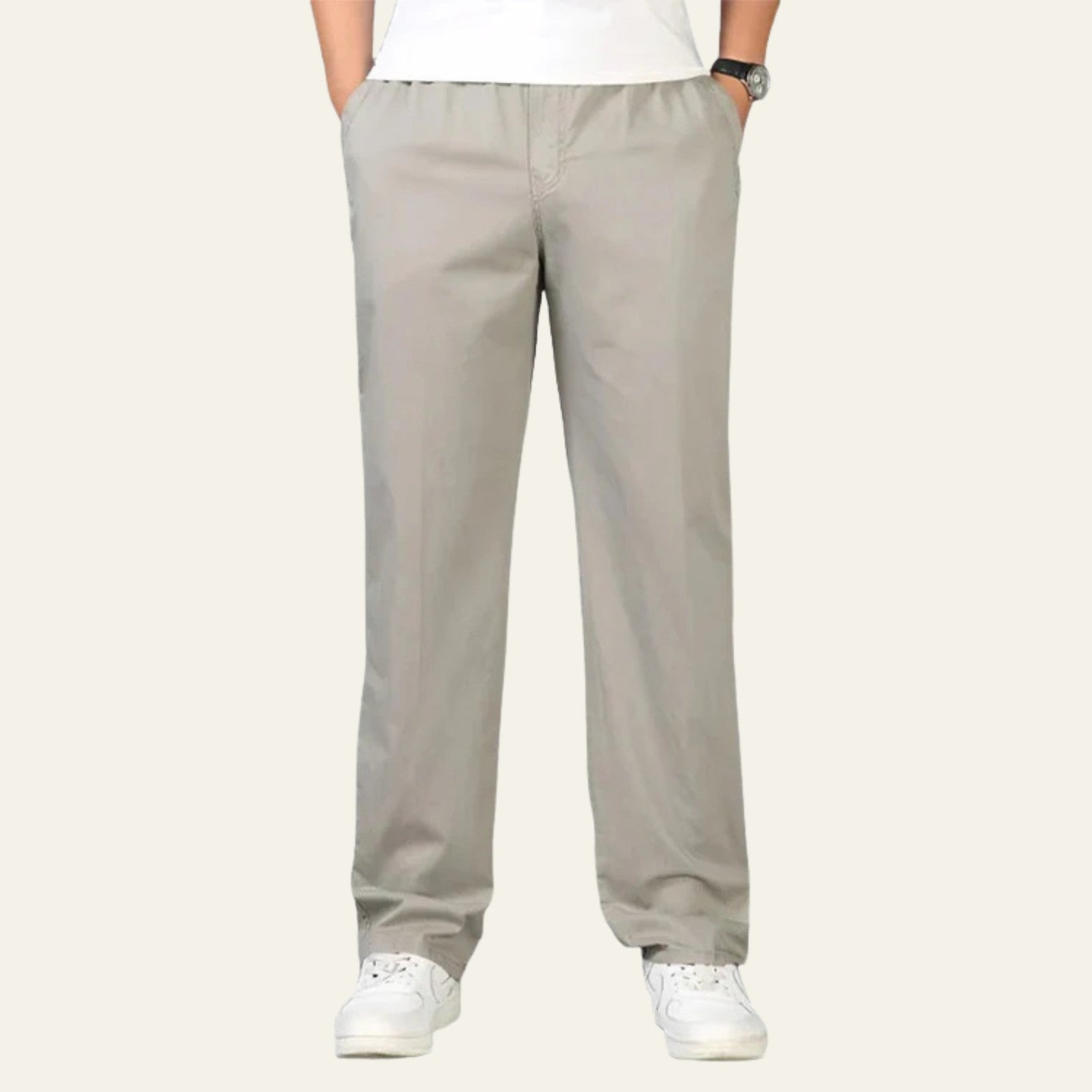 The Napoli Cotton–Linen Pantalon