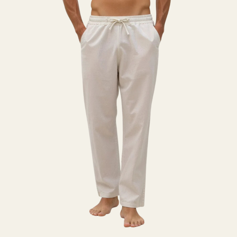 The Capri Cotton–Linen Drawstring Trouser