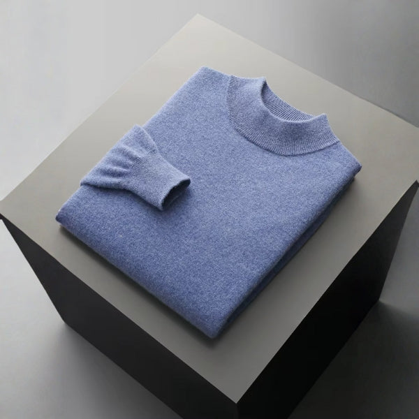 The Lausanne Merino Wool Mock Neck Sweater