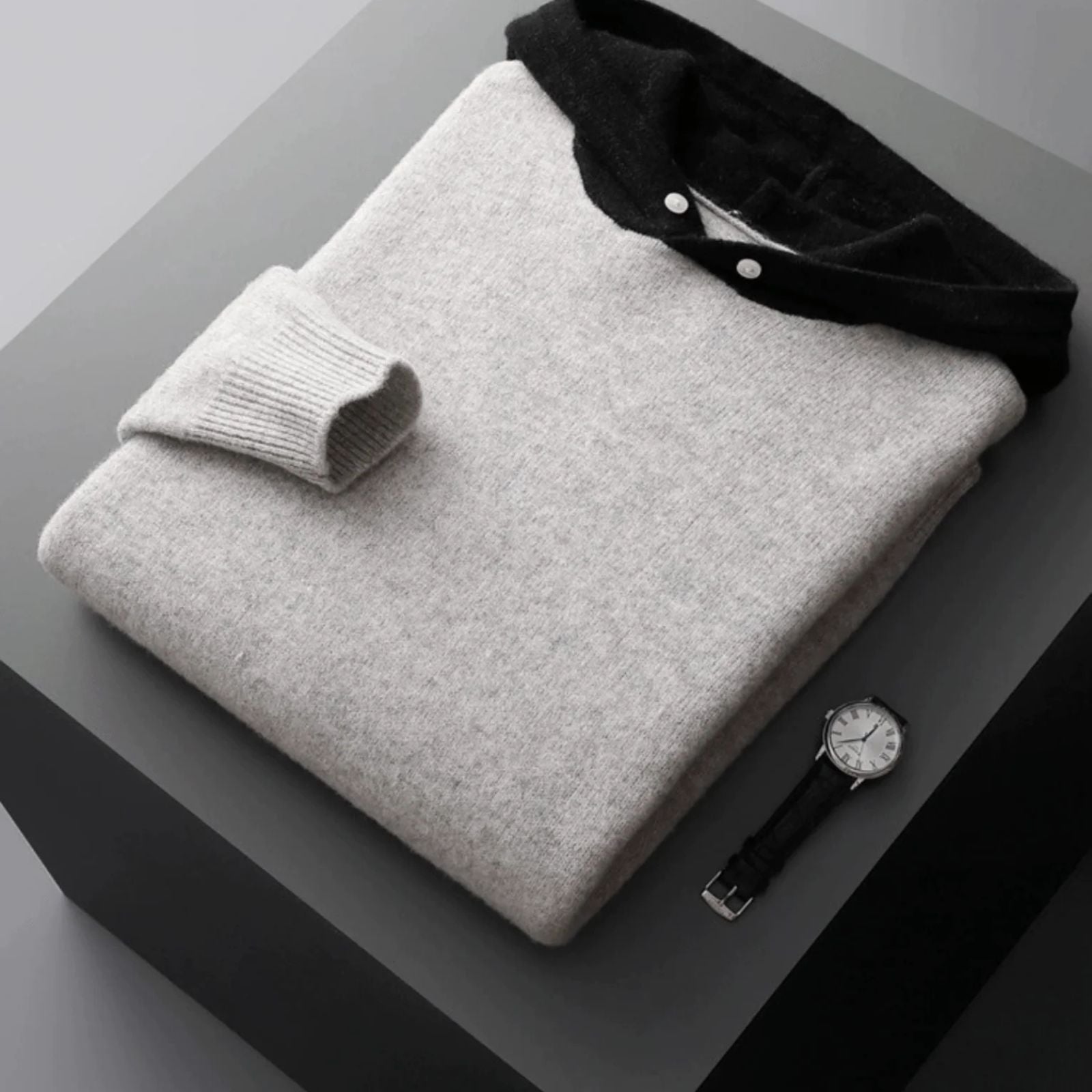 The Davos Merino Wool Pullover Hoodie