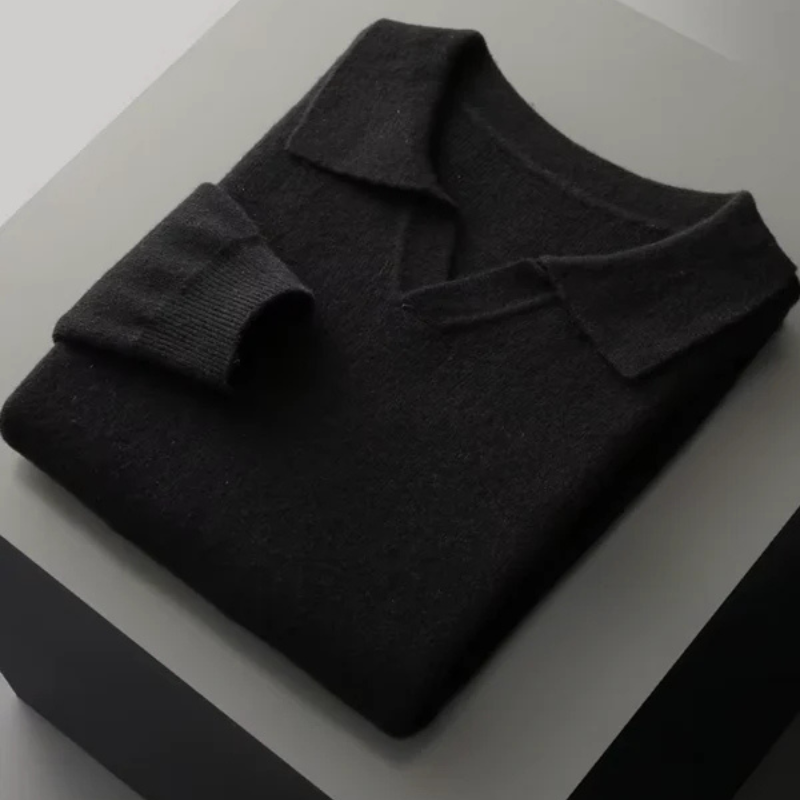 The Verona Merino Polo Sweater