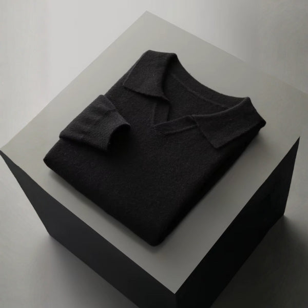 The Florence Merino Wool Polo Sweater
