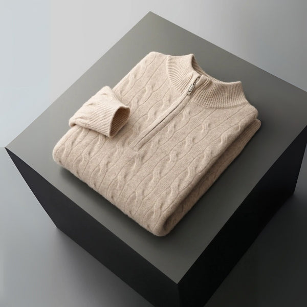 The Geneva Merino Wool Quarter Zip
