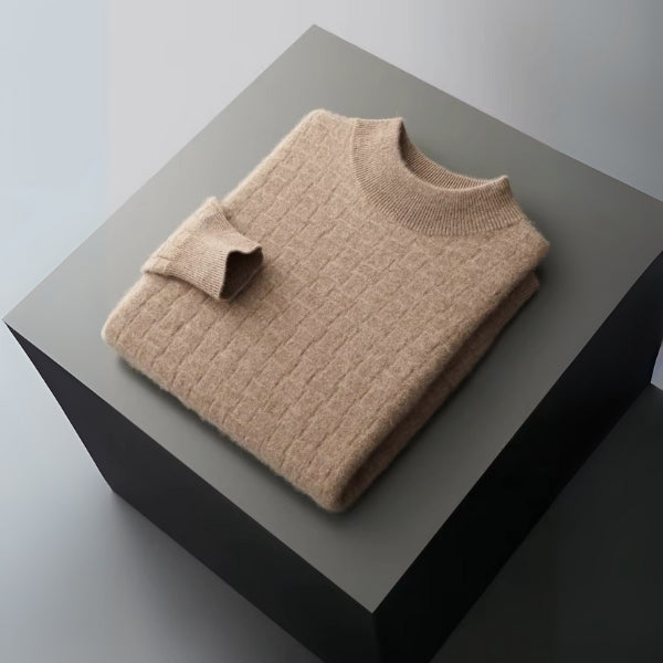 The Bergen Merino Wool Mock Neck Sweater