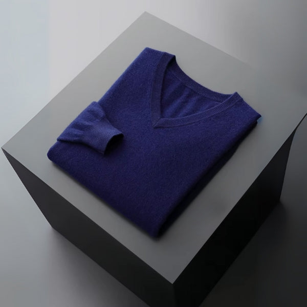The Capri Fine Merino Wool V-Neck Sweater