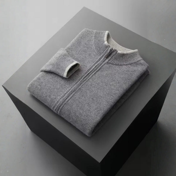The Oslo Cashmere Zip Knit