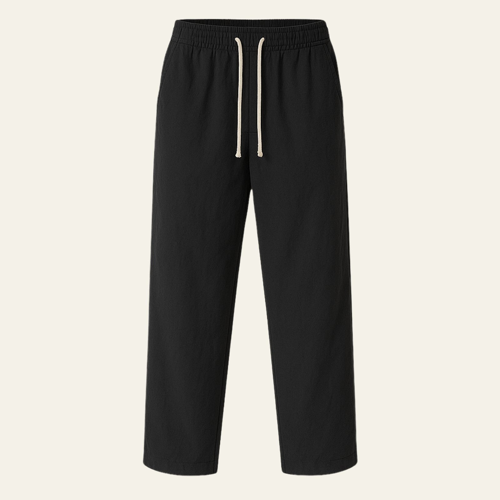 The Santorini Linen–Cotton Pantalon