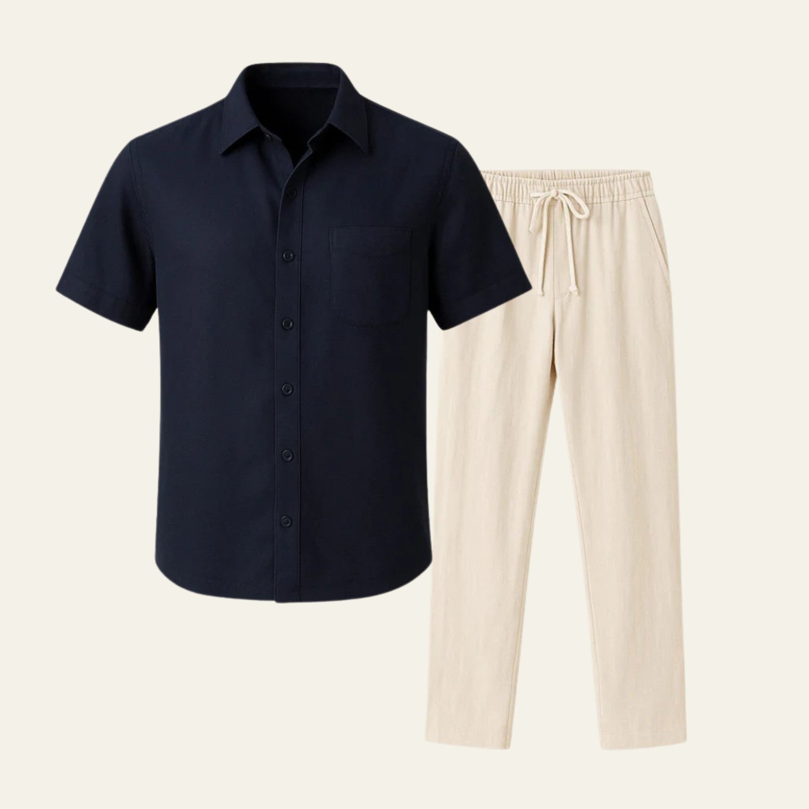 The Marais Linen Tailored Pantalon Ensemble
