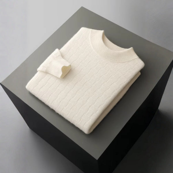 The Bergen Merino Wool Mock Neck Sweater