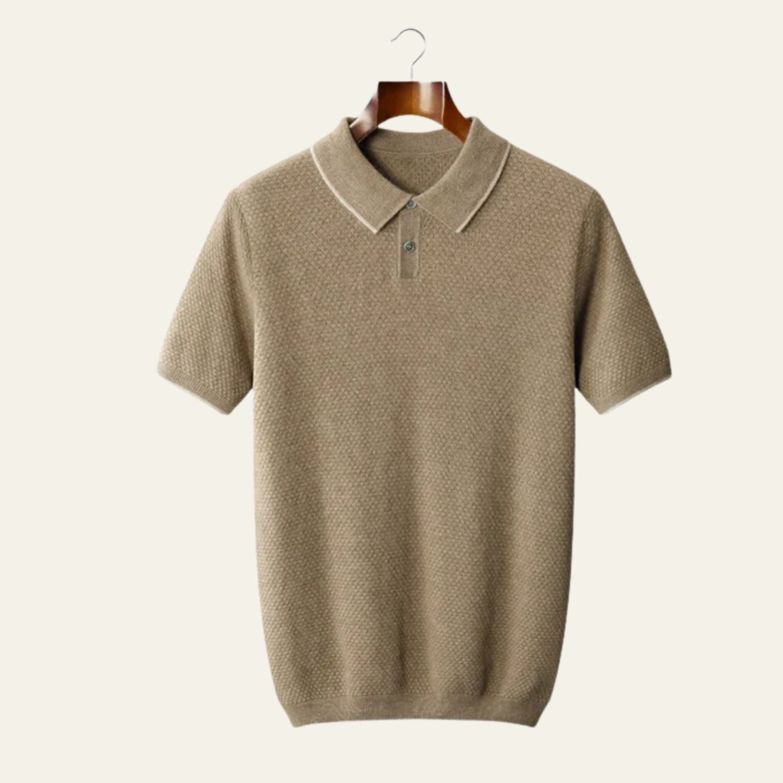 The Sorrento Two-Tone Cashmere Polo