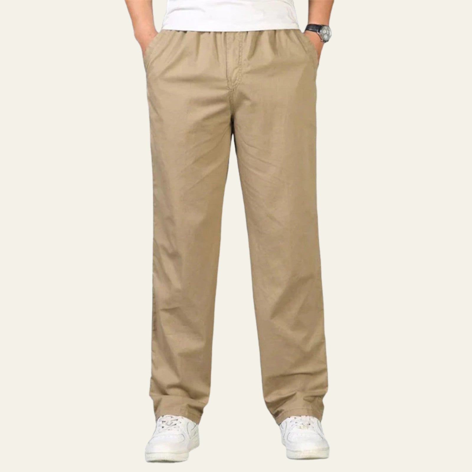 The Napoli Cotton–Linen Pantalon