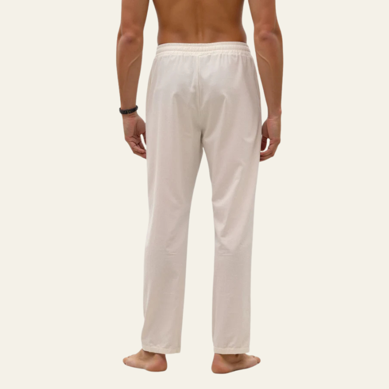 The Capri Cotton–Linen Drawstring Trouser