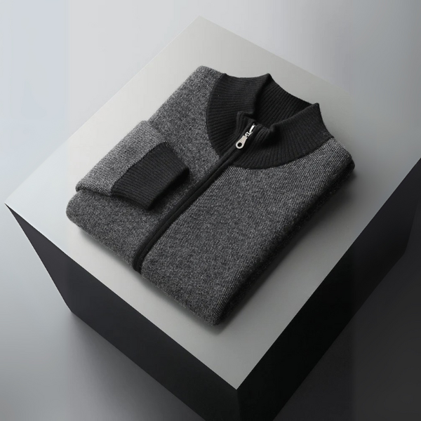 The Geneva Cashmere Zip Knit