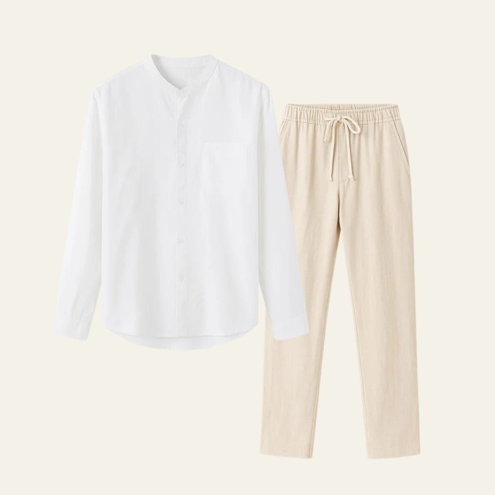 The Marrakech Linen Tailored Trousers Set