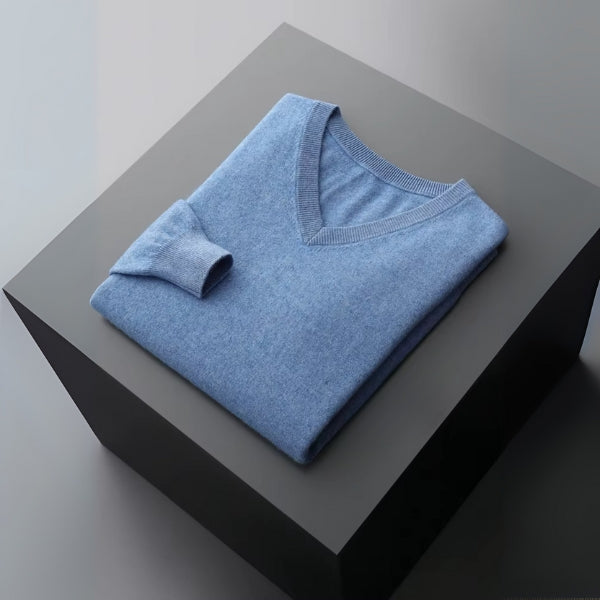 The Capri Fine Merino Wool V-Neck Sweater