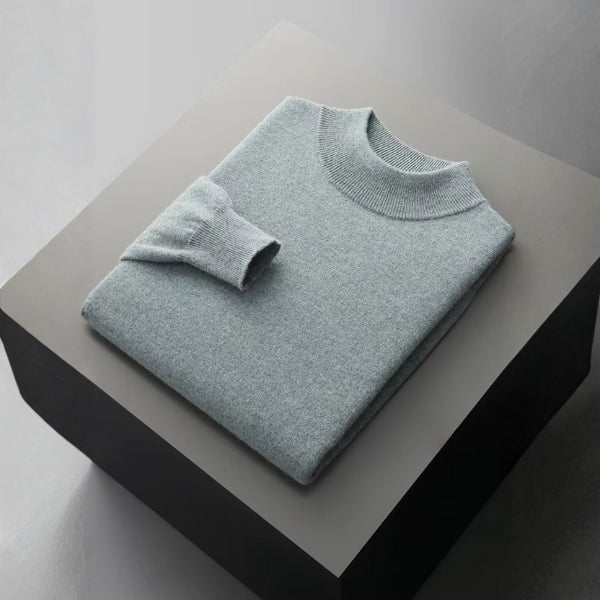 The Lausanne Merino Wool Mock Neck Sweater