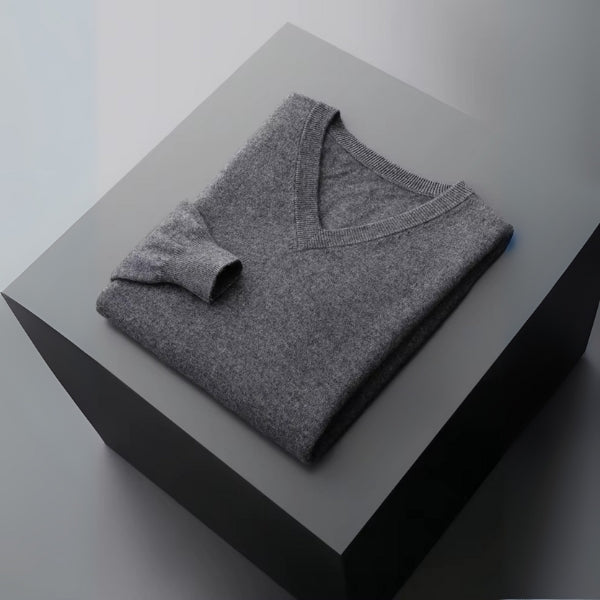 The Capri Fine Merino Wool V-Neck Sweater
