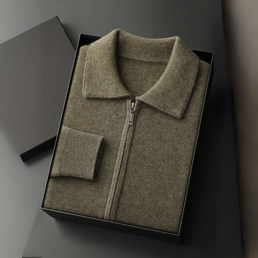 The Montreux Cashmere Zip Jacket