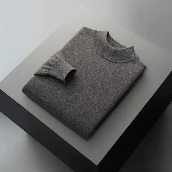 The Lausanne Merino Wool Mock Neck Sweater