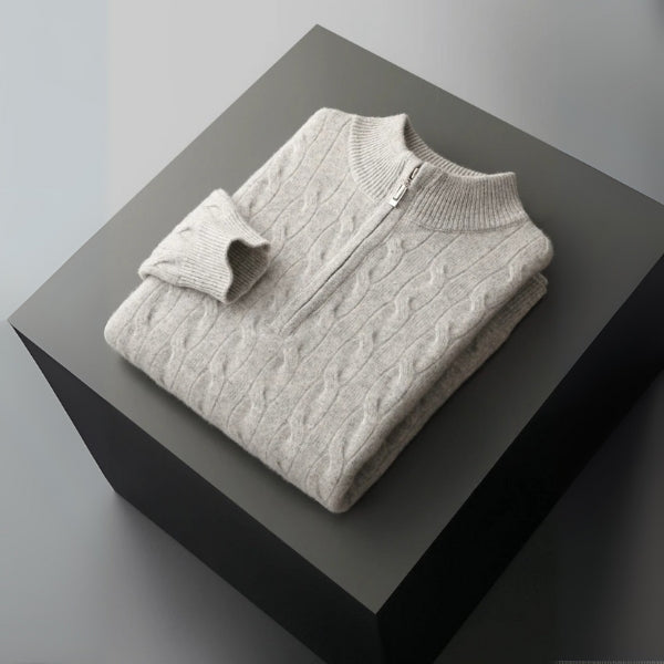 The Geneva Merino Wool Quarter Zip