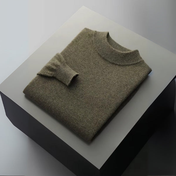 The Lausanne Merino Wool Mock Neck Sweater