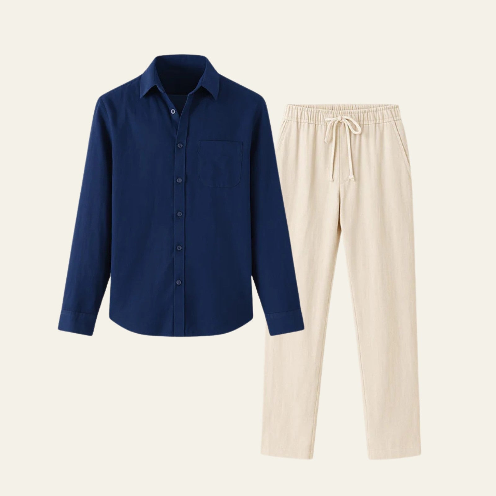 The Marrakech Linen Tailored Trousers Set