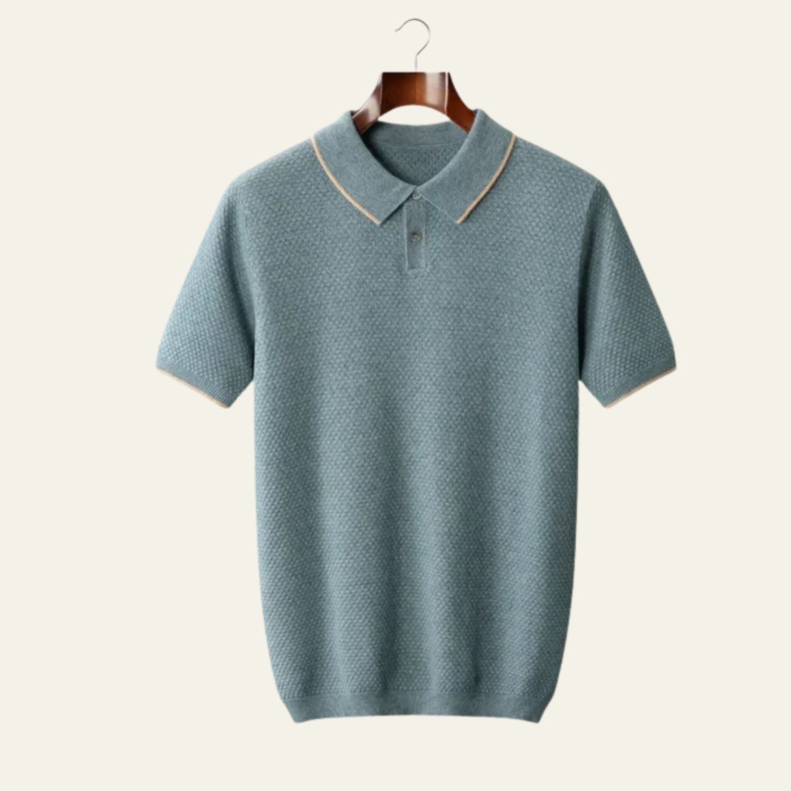 The Sorrento Two-Tone Cashmere Polo