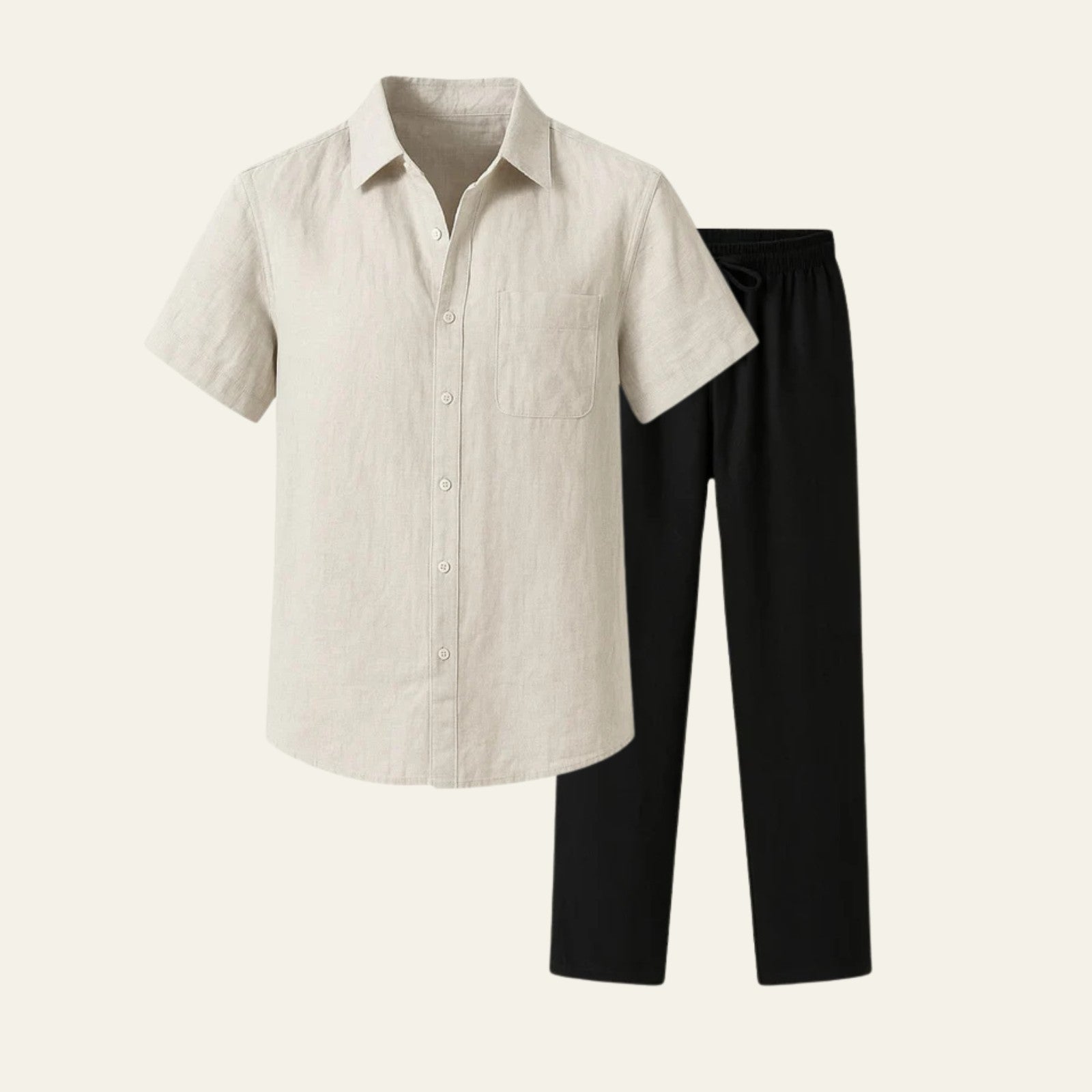 The Amalfi Linen Slim Pantalon Set