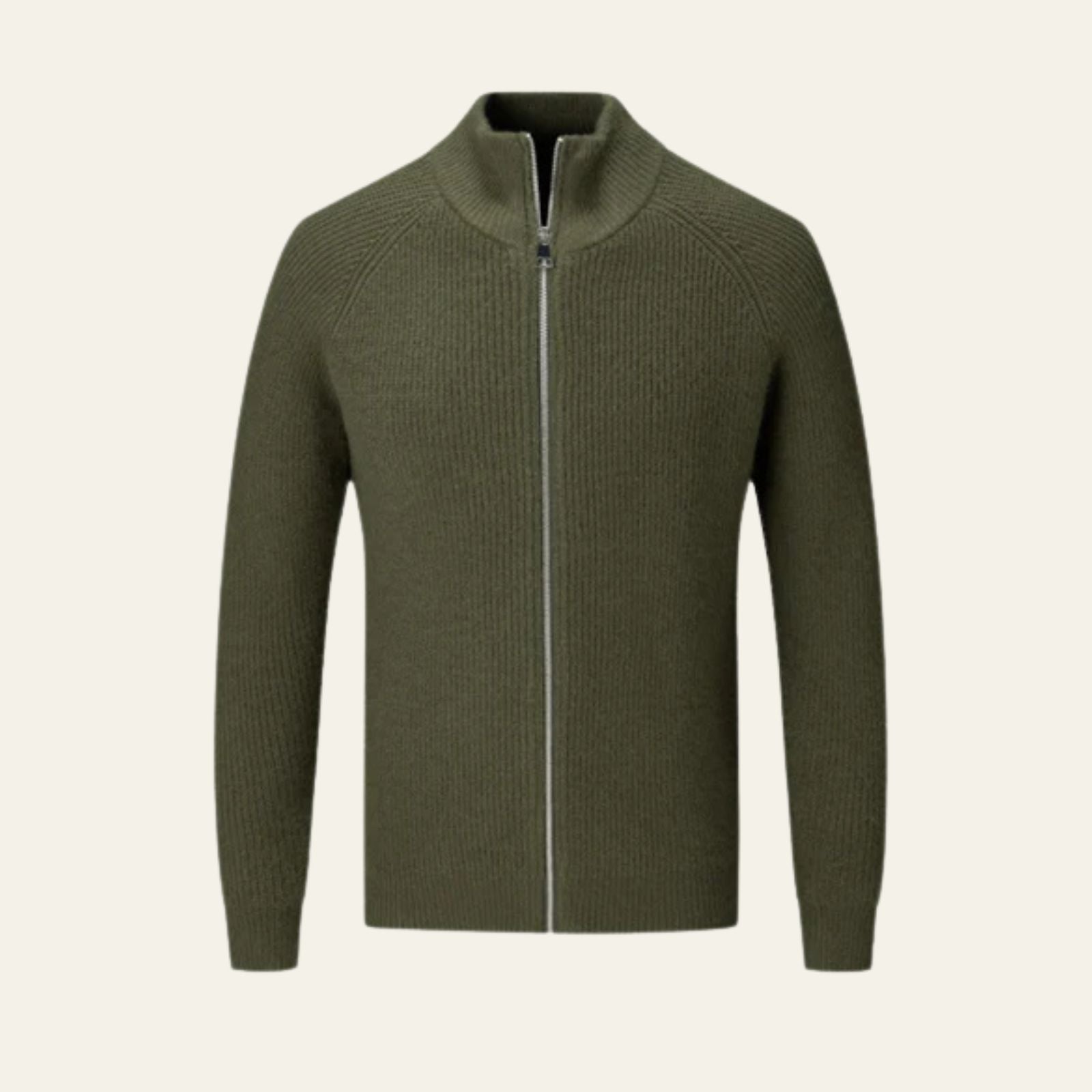 The Sorrento Wool Zipper Vest