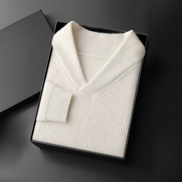 The Belluno Cashmere V-Neck Sweater