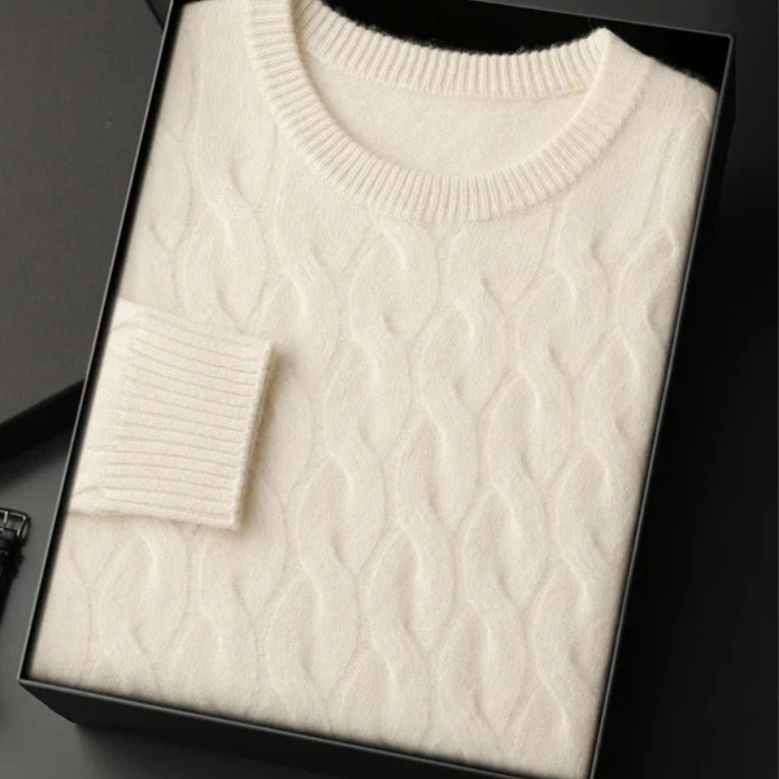 The St. Moritz Cashmere Cable Knit Sweater