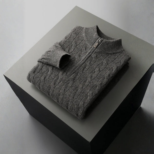 The Geneva Merino Wool Quarter Zip
