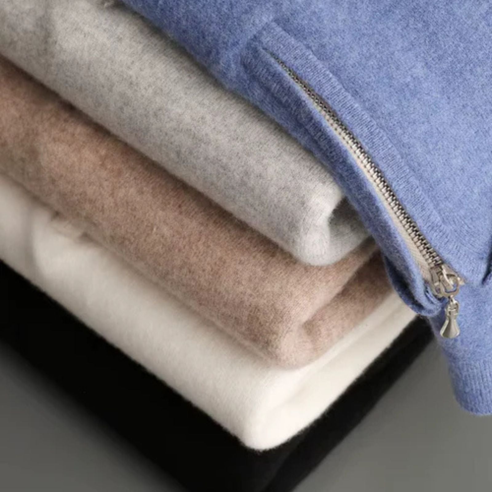 The Como Merino Wool Quarter Zip Polo