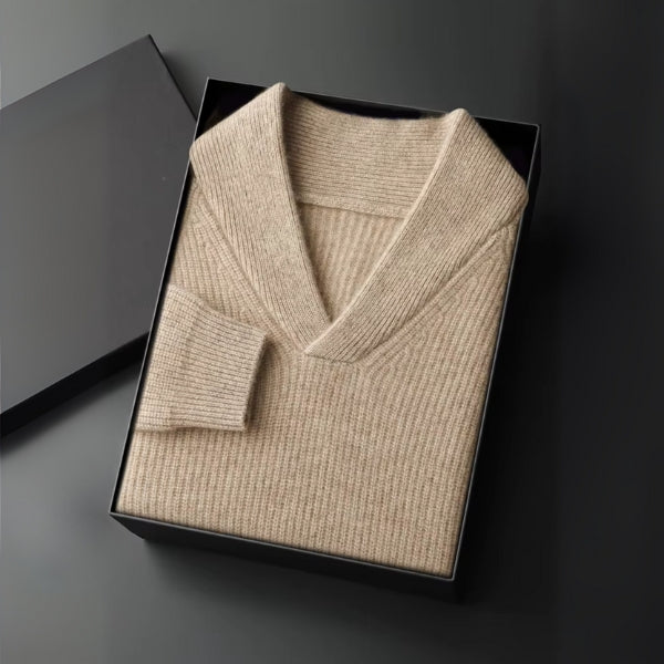 The Belluno Cashmere V-Neck Sweater