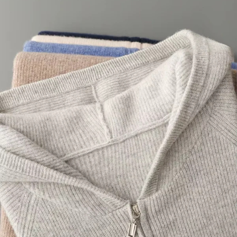 The Cortona Merino Zip Hoodie