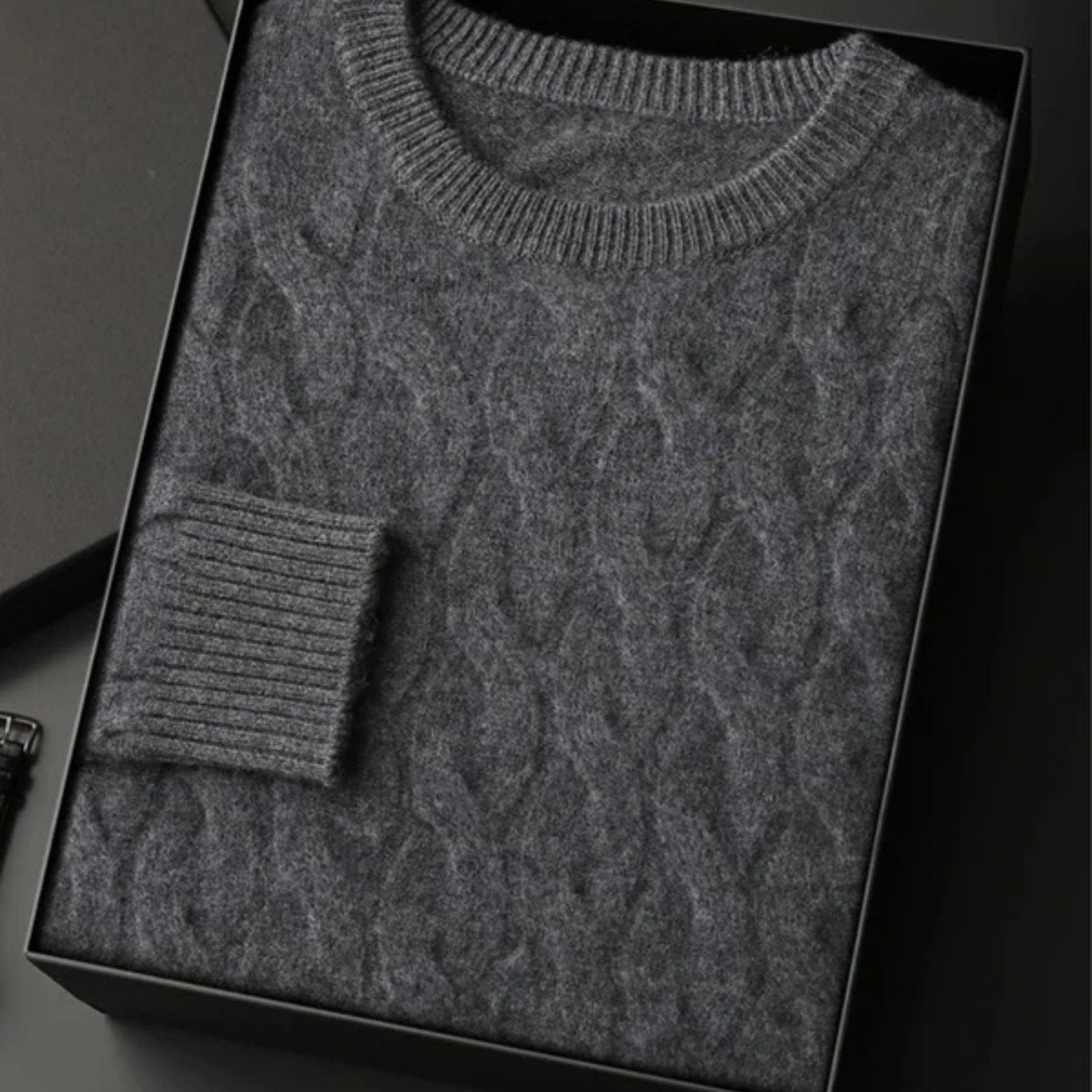The St. Moritz Cashmere Cable Knit Sweater