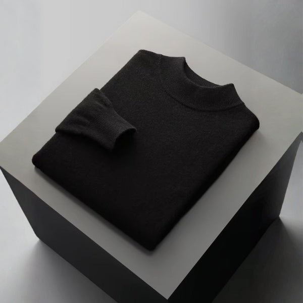 The Lausanne Merino Wool Mock Neck Sweater