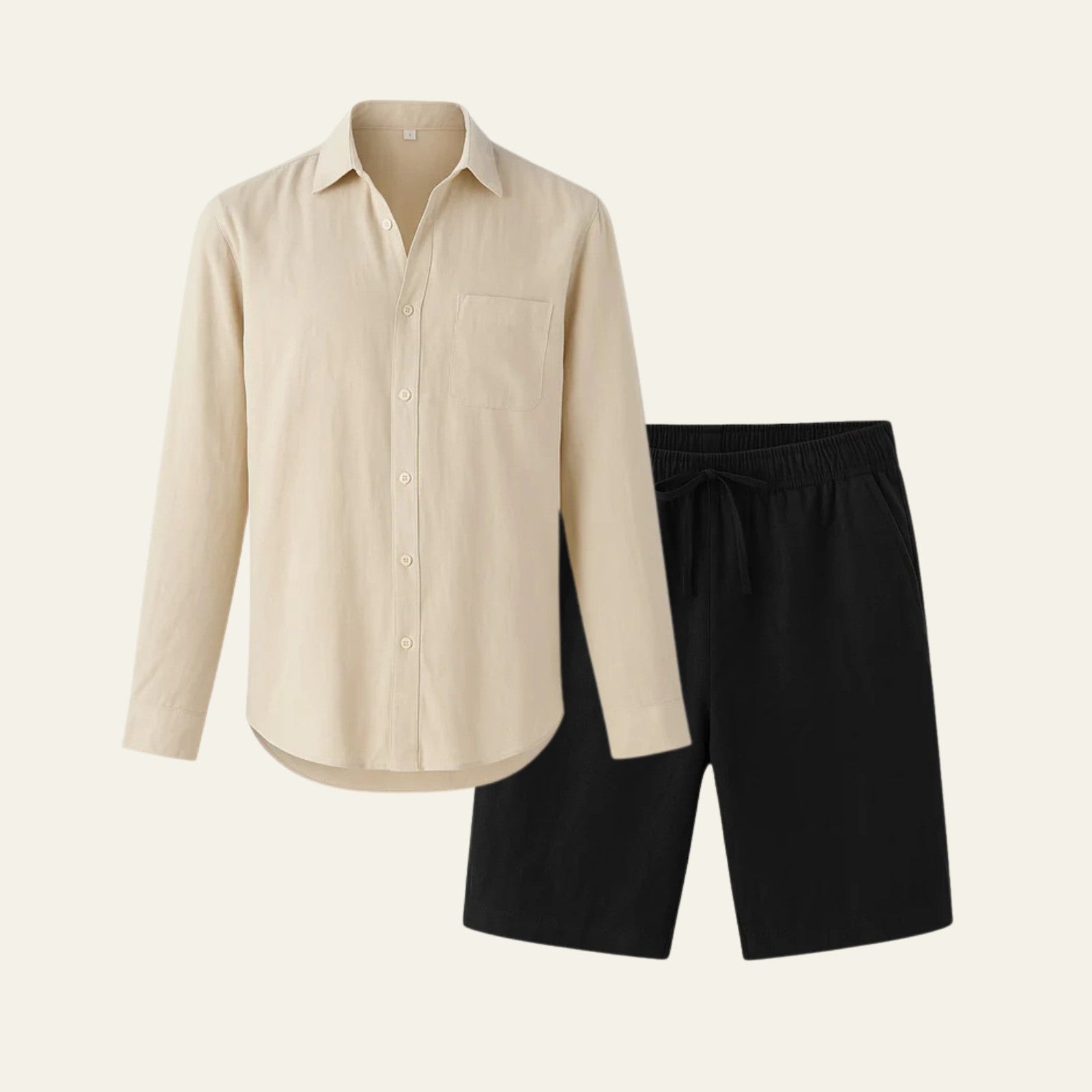 The Aspen Linen Premium Shorts Ensemble