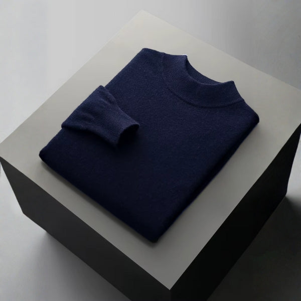 The Lausanne Merino Wool Mock Neck Sweater