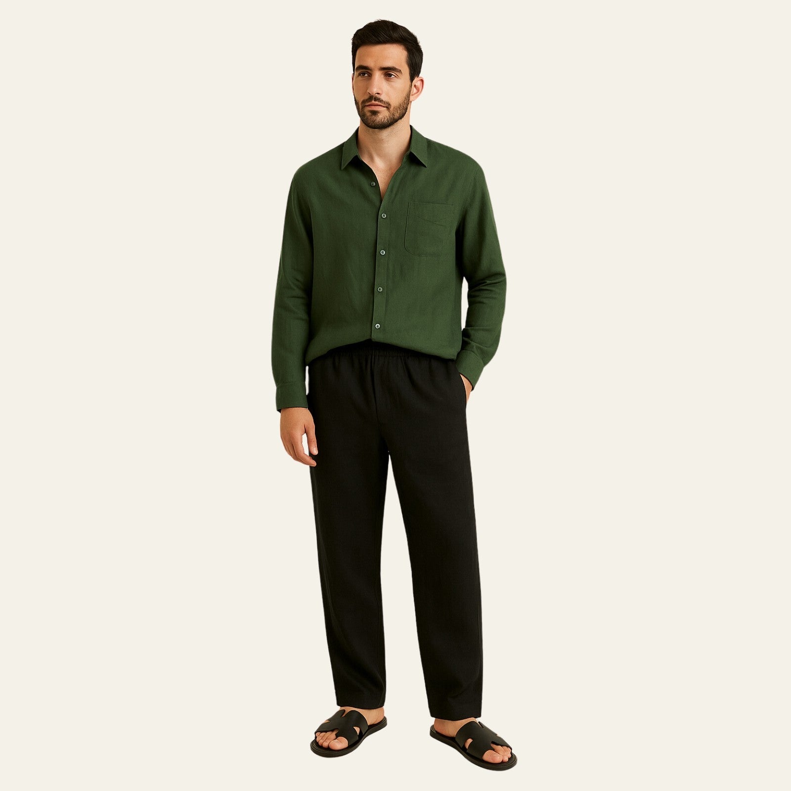 The Havana Linen Slim Pantalon Set