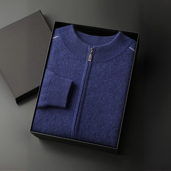 The Geneva Cashmere Zip Knit
