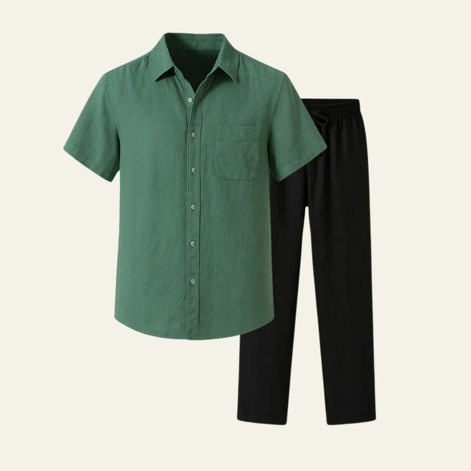 The Amalfi Linen Slim Pantalon Set