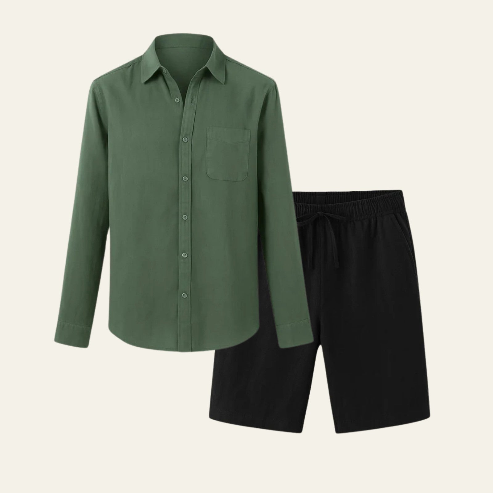 The Aspen Linen Premium Shorts Ensemble
