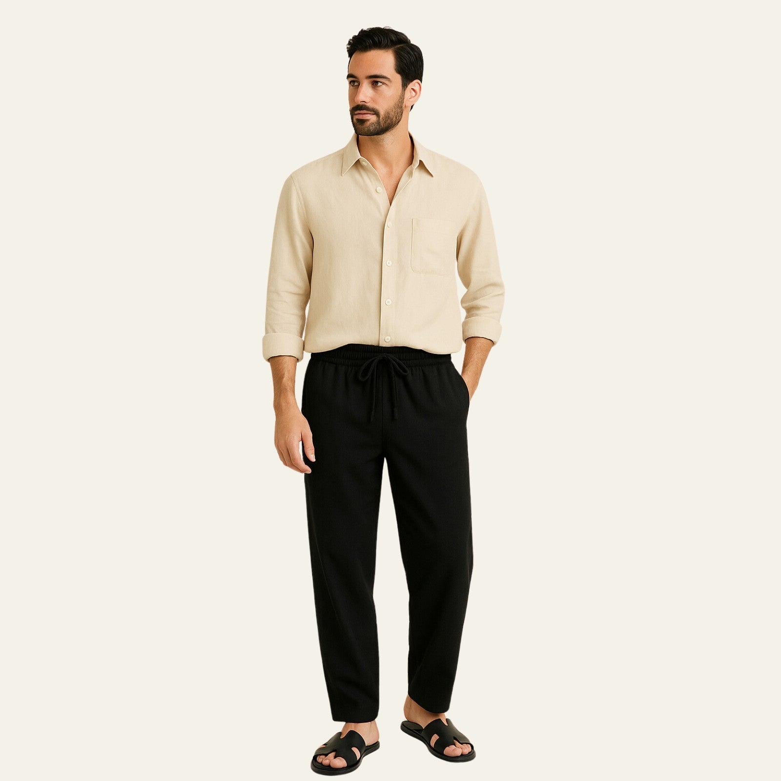 The Havana Linen Slim Pantalon Set