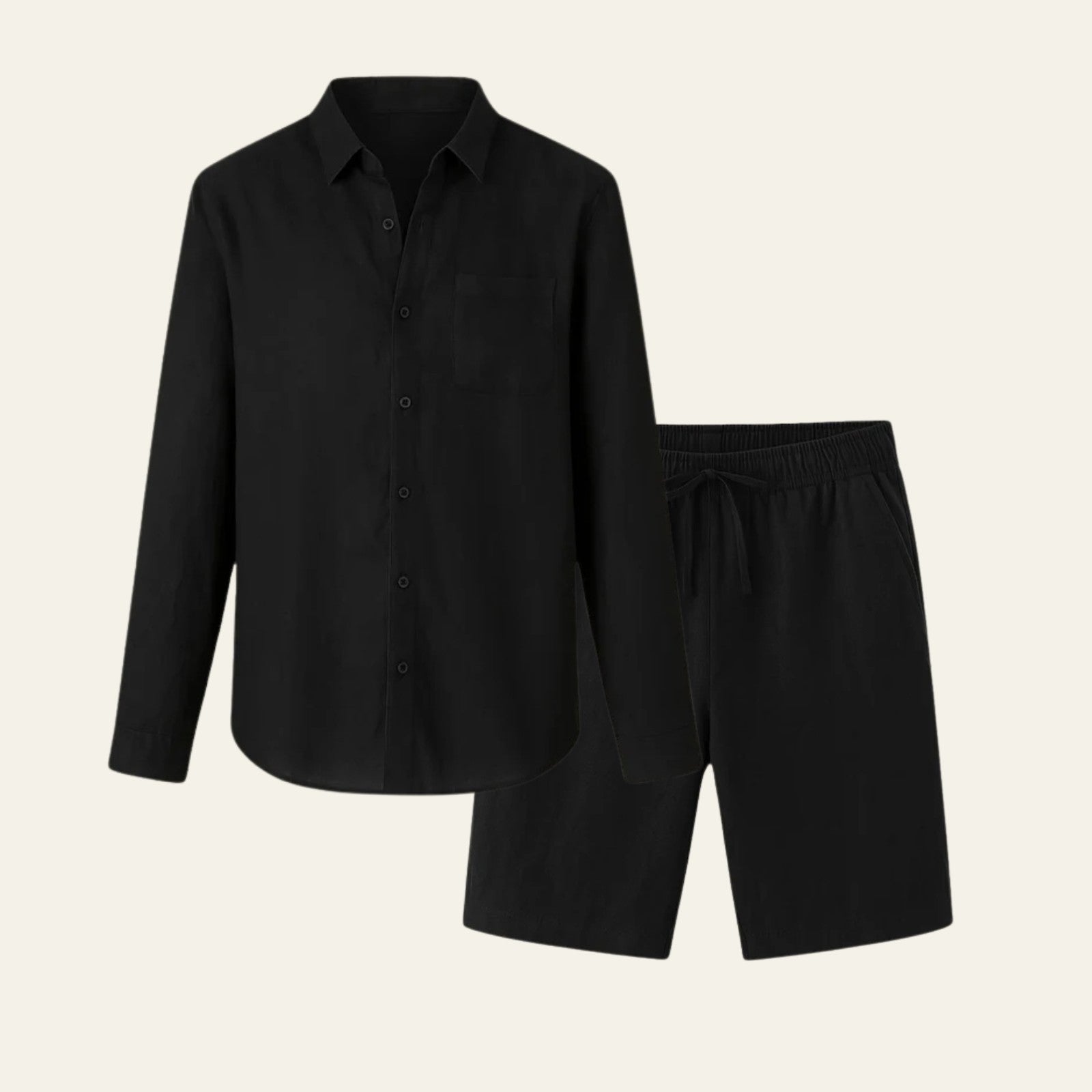 The Aspen Linen Premium Shorts Ensemble