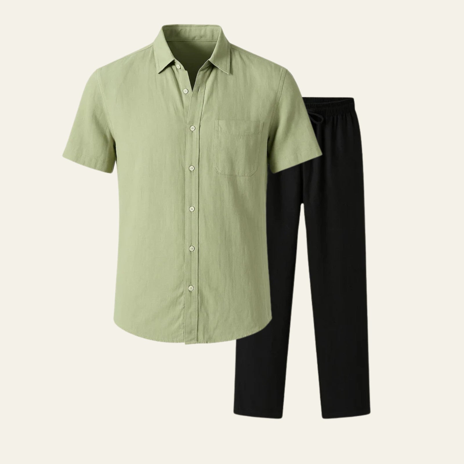 The Amalfi Linen Slim Pantalon Set