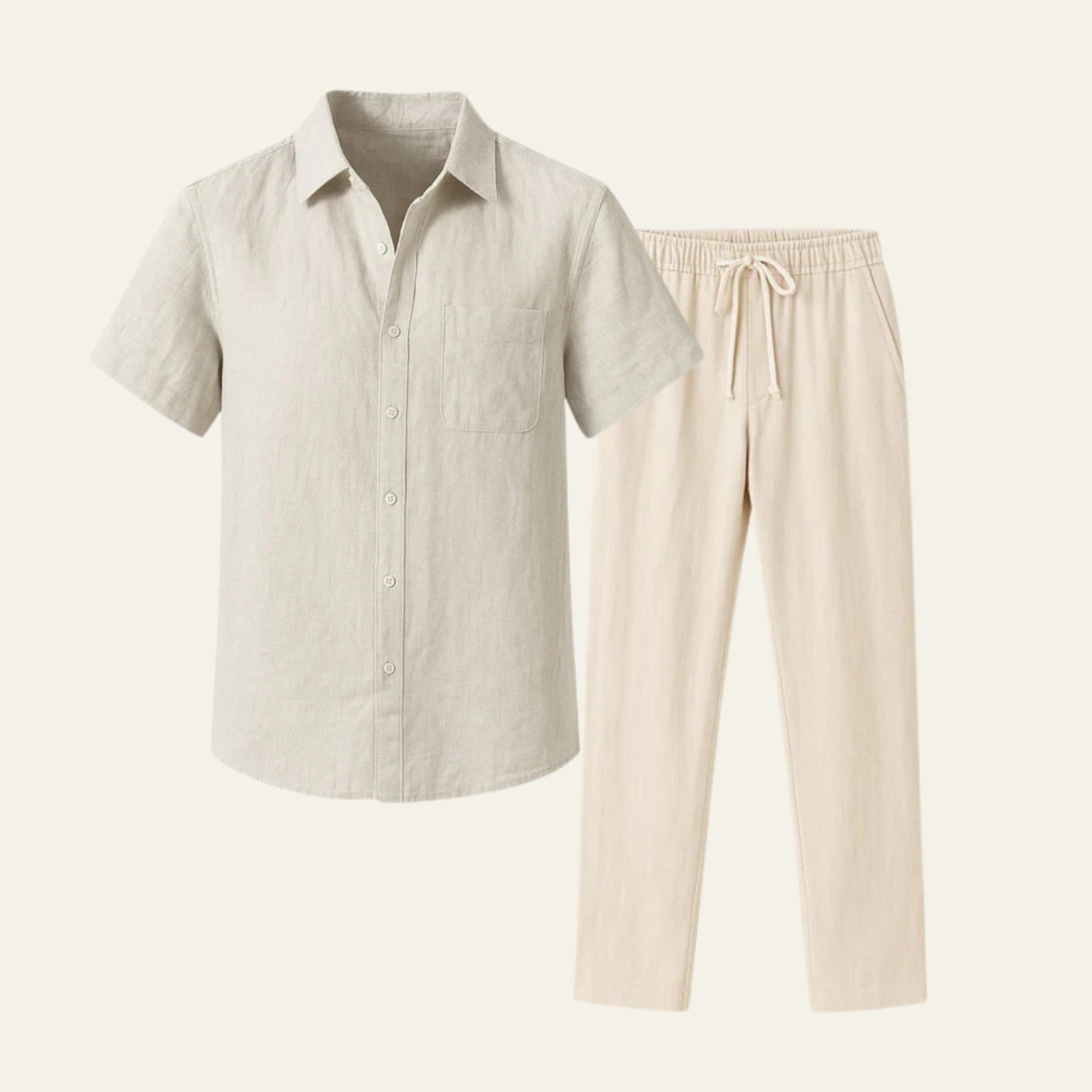 The Marais Linen Tailored Pantalon Ensemble