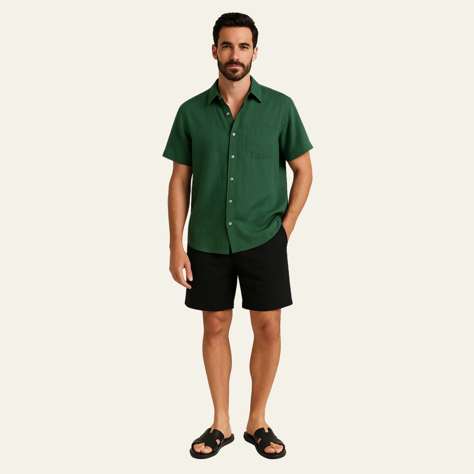 The Cap d’Antibes Linen Tailored Ensemble