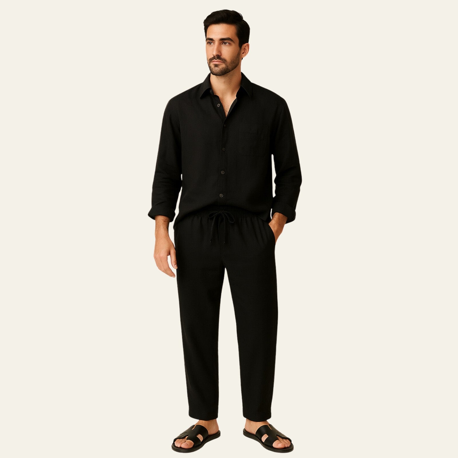 The Havana Linen Slim Pantalon Set