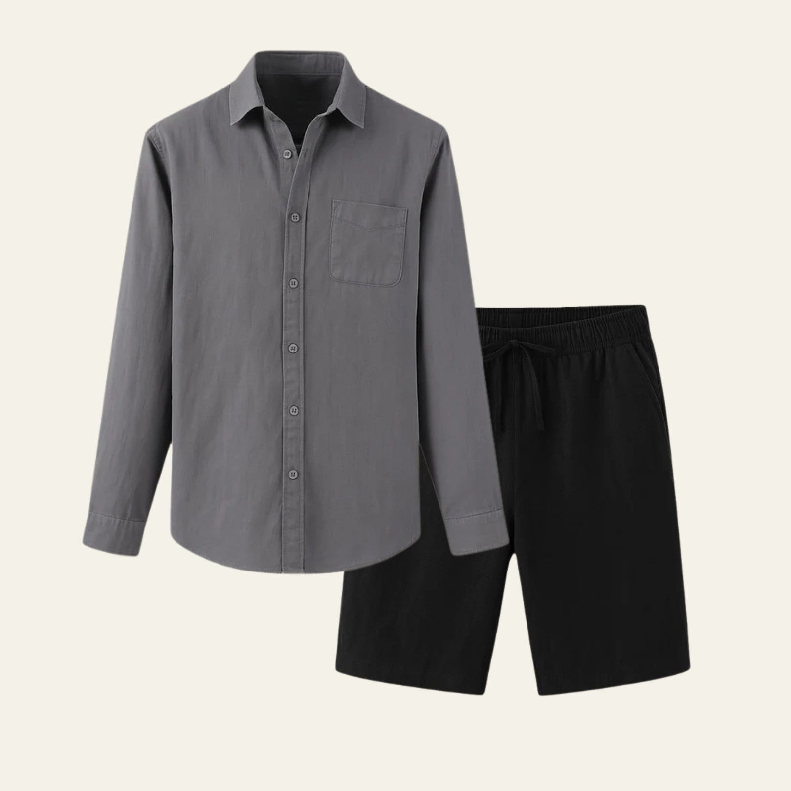 The Aspen Linen Premium Shorts Ensemble